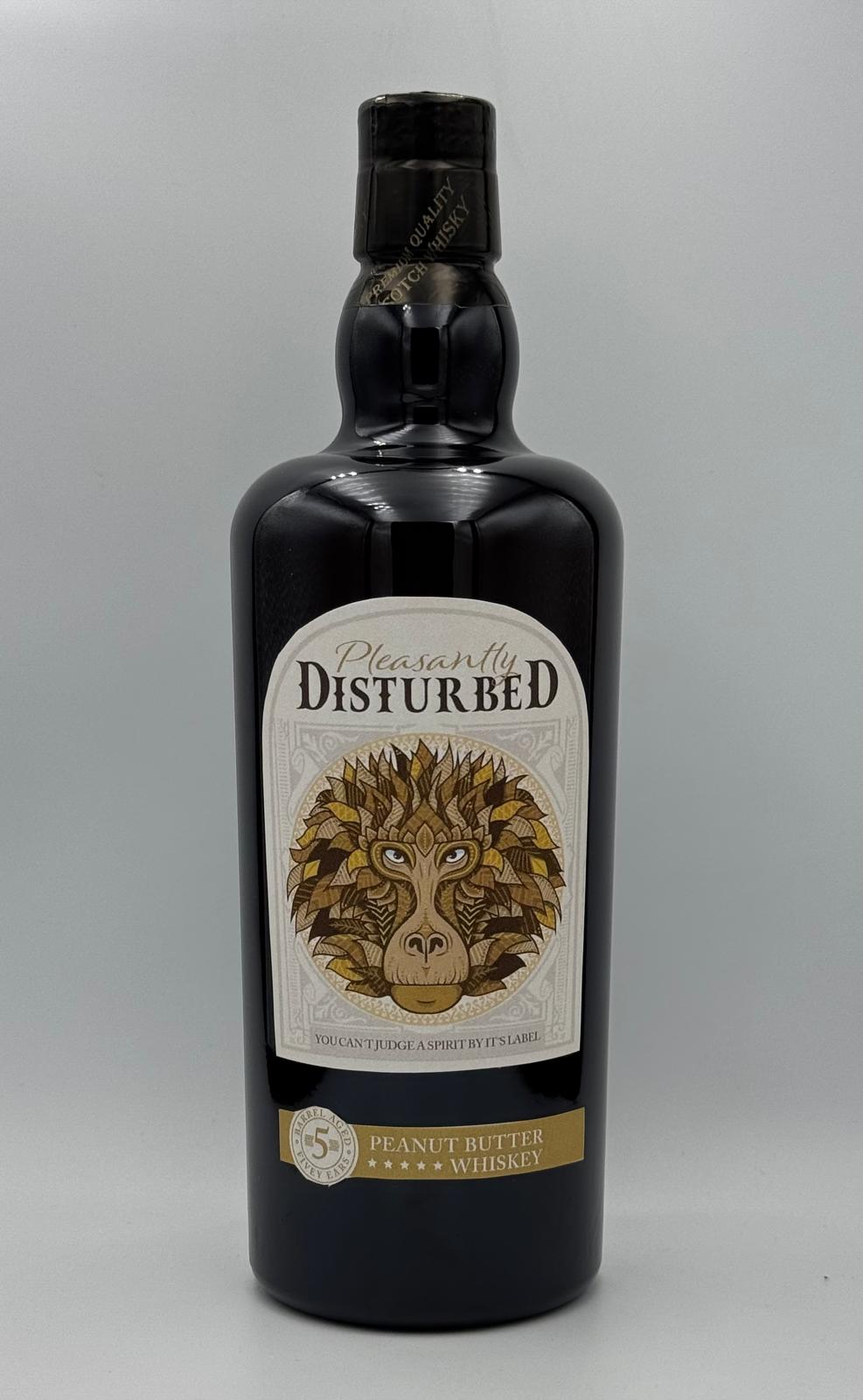 Pleasantly Disturbed Peanut Butter Whiskey bottle